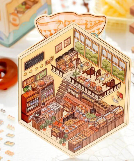 Baked Bliss DIY 3D Scene Stickers 2 Cute Miniature Scenes