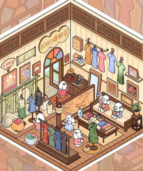 Bobo Puppy Hopscotch Book DIY 3D Scene Stickers Adorable Miniature Scenes