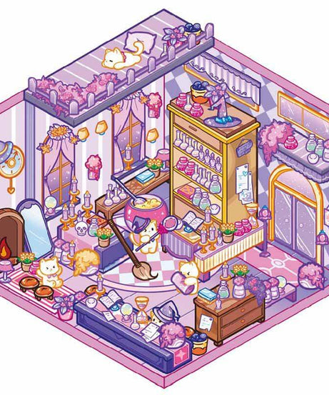 Charm Bazaar DIY 3D Scene Sticker 4 Cute Miniature Scenes