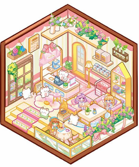 Charm Bazaar DIY 3D Scene Sticker 4 Cute Miniature Scenes