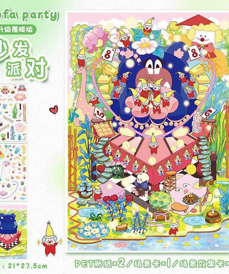Cosy Dreamscapes DIY 3D Scene Stickers 2 Cute Miniature Scenes