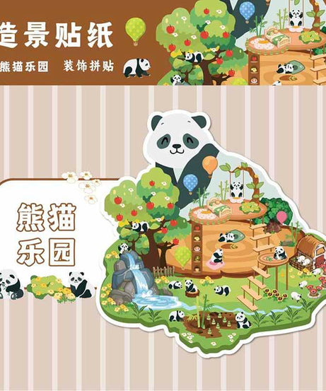 Cozy Carnival DIY 3D Scene Stickers 4 Cute Miniature Scenes
