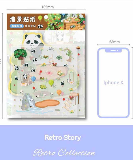 Cozy Carnival DIY 3D Scene Stickers 4 Cute Miniature Scenes