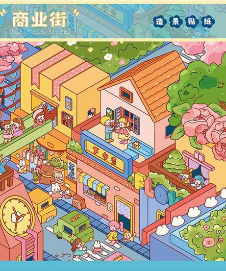 Cozy Country Corners DIY 3D Scene Stickers 3 Cute Miniature Scenes