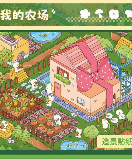 Cozy Country Corners DIY 3D Scene Stickers 3 Cute Miniature Scenes