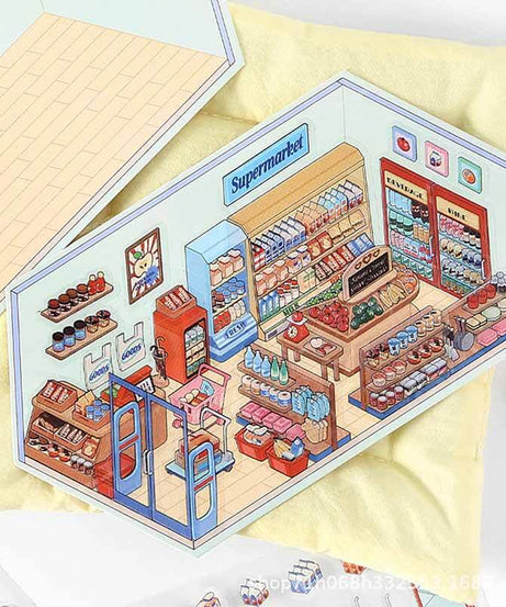 Cozy Nooks DIY 3D Scene Stickers 4 Cute Miniature Scenes