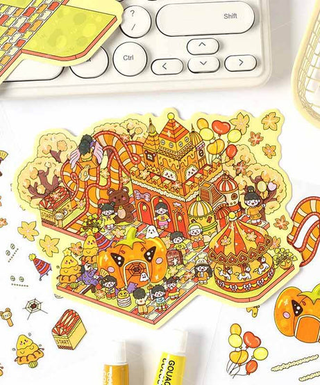 Dreamscape Parks DIY 3D Scene Stickers 4 Cute Miniature Scenes