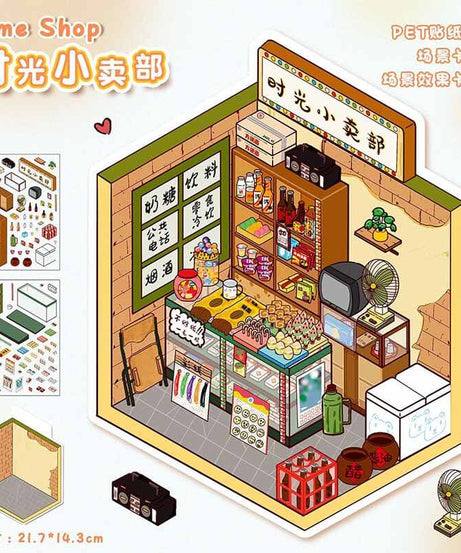 Dreamy Hideouts DIY 3D Scene Stickers 4 Cute Miniature Scenes