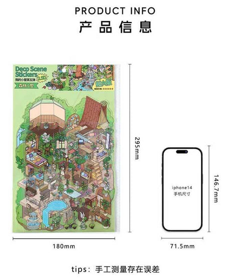 Enchanted Habitat DIY 3D Scene Stickers 2 Cute Miniature Scenes