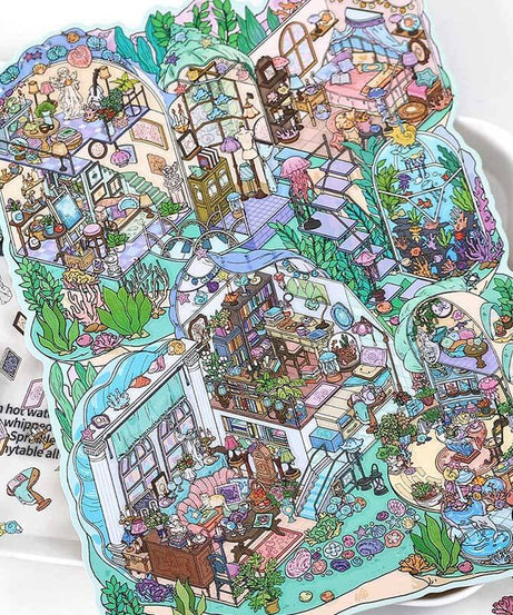Enchanted Habitat DIY 3D Scene Stickers 2 Cute Miniature Scenes