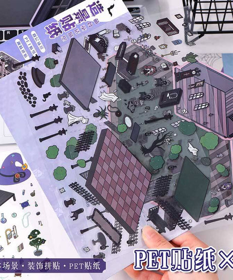 Enchanted Realms DIY 3D Scene Stickers 2 Cute Miniature Scenes