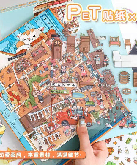 Everyday Glimpses DIY 3D Scene Stickers 2 Cute Miniature Scenes