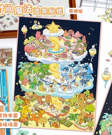 Everyday Glimpses DIY 3D Scene Stickers 2 Cute Miniature Scenes