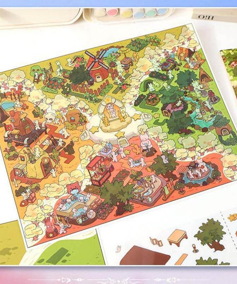 Fantasy Bliss Chronicles DIY 3D Scene Stickers Lovely 2 Miniature Scenes