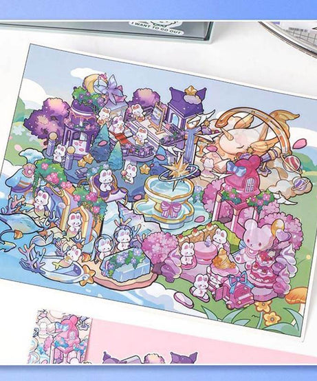 Fantasy Bliss Chronicles DIY 3D Scene Stickers Lovely 2 Miniature Scenes