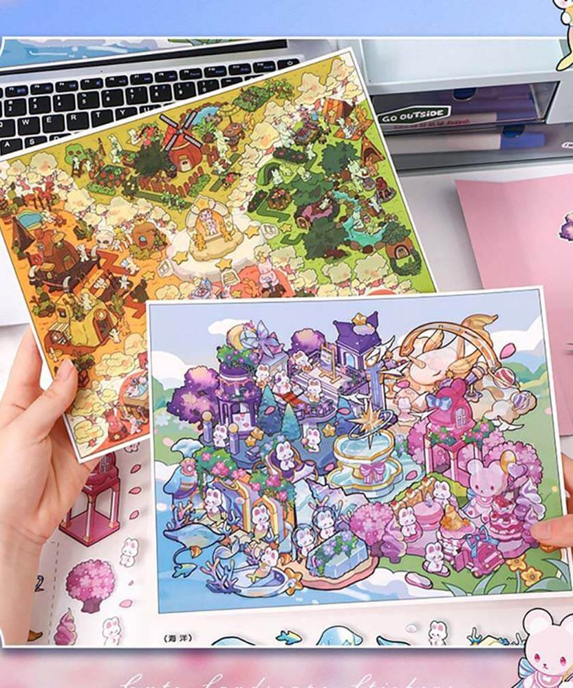 Fantasy Bliss Chronicles DIY 3D Scene Stickers Lovely 2 Miniature Scenes