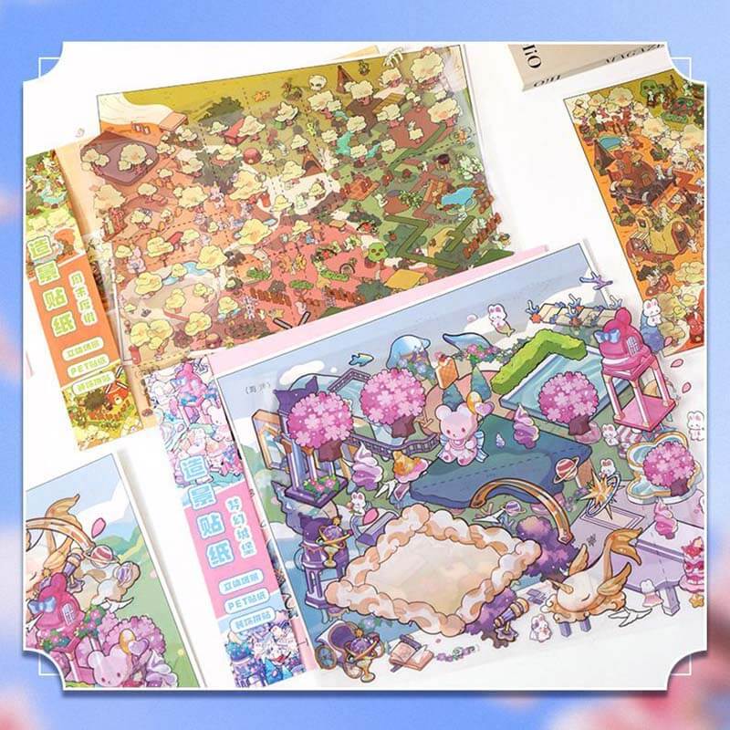 Fantasy Bliss Chronicles DIY 3D Scene Stickers Lovely 2 Miniature Scenes