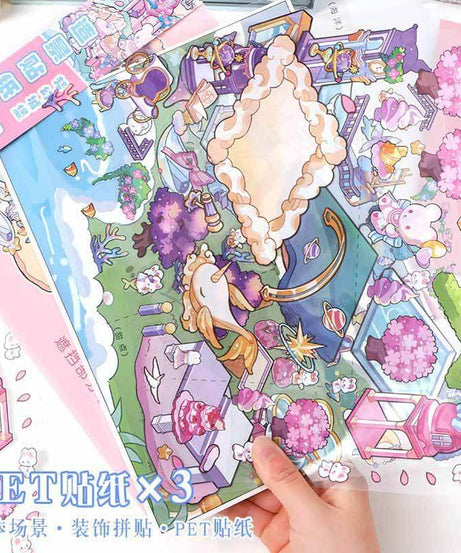 Fantasy Bliss Chronicles DIY 3D Scene Stickers Lovely 2 Miniature Scenes
