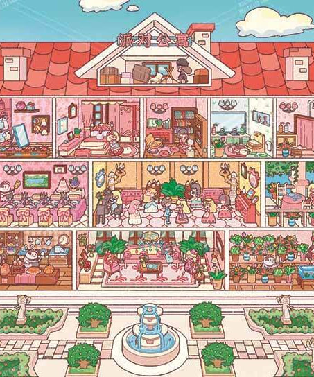 Funky Island Files DIY 3D Scene Stickers 3 Cute Miniature Scenes