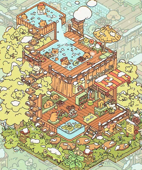 Gentle Paws DIY 3D Scene Stickers 3 Cute Miniature Scenes