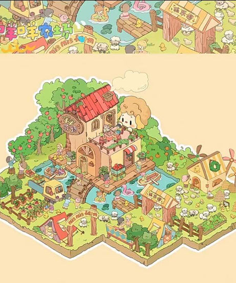 Gentle Paws DIY 3D Scene Stickers 3 Cute Miniature Scenes