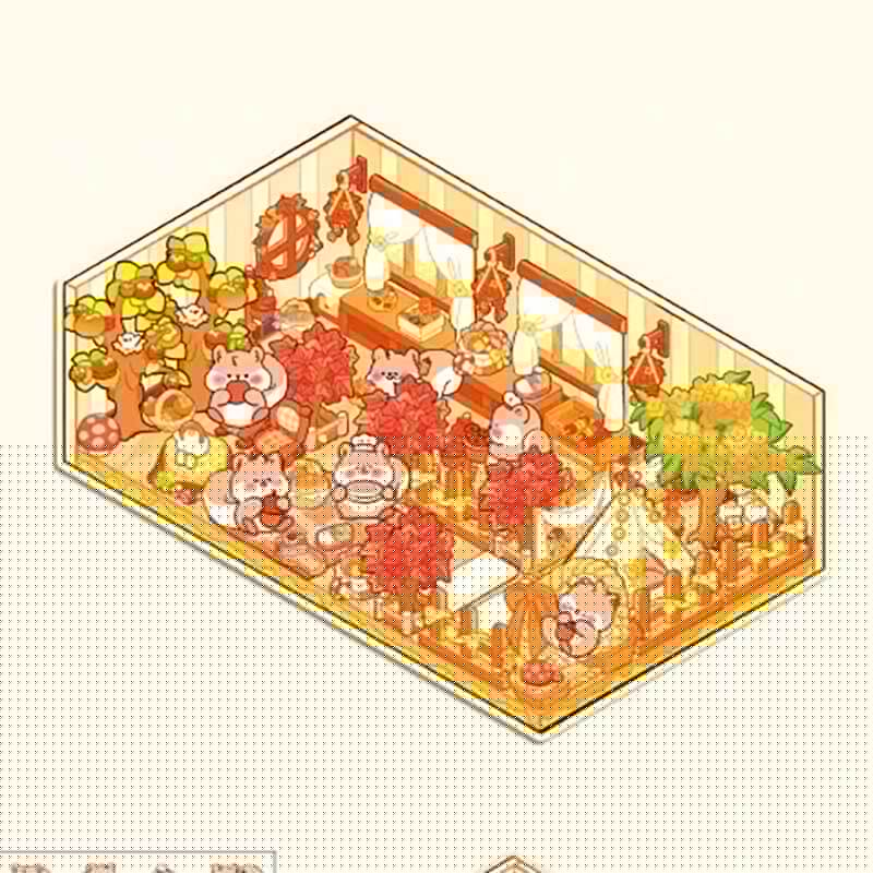 Fantasy Seasons DIY 3D Sticker Collection 4 Cute Miniature Scenes