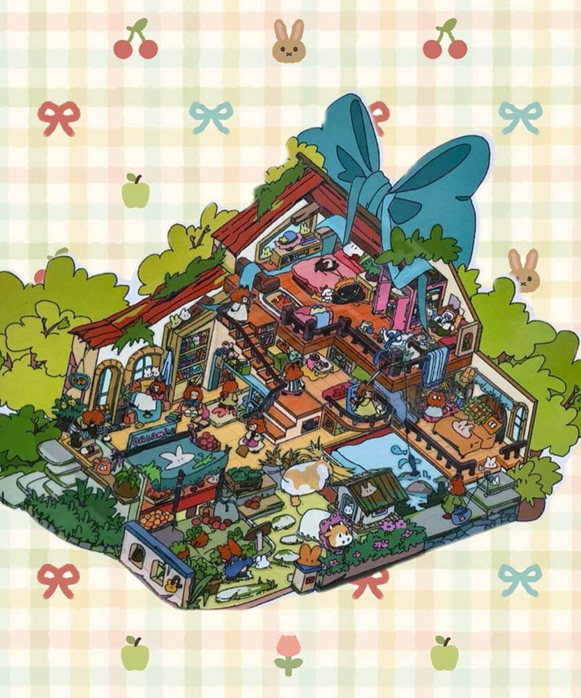 Alice's Life DIY 3D Scene Sticker Collection 2 Cute Miniature Scenes