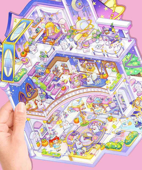 Joyful Journeys DIY 3D Scene Stickers 4 Cute Miniature Scenes