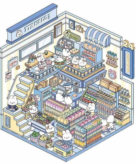 Joyful Living DIY 3D Scene Stickers 7 Lovely Miniature Scenes