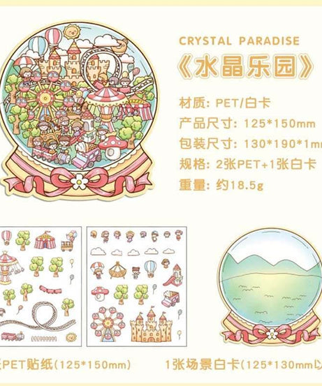 Realm of Dreams Scene Stickers - 4 Lovely Miniature Scenes