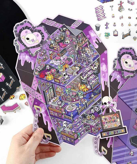 Kitsch City DIY 3D Scene Stickers 4 Cute Miniature Scenes