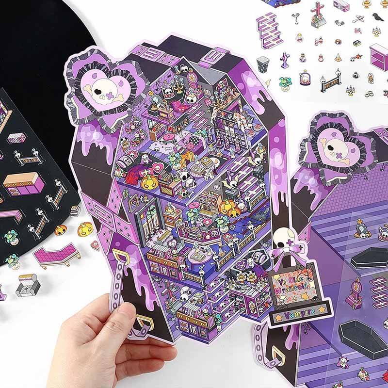 Kitsch City DIY 3D Scene Stickers 4 Cute Miniature Scenes