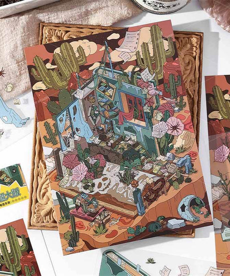 Lost Chapters DIY 3D Scene Stickers 2 Cute Miniature Scenes