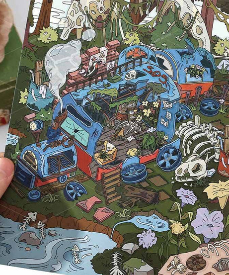 Lost Chapters DIY 3D Scene Stickers 2 Cute Miniature Scenes