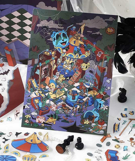 Lost Realms DIY 3D Scene Stickers 2 Cute Miniature Scenes