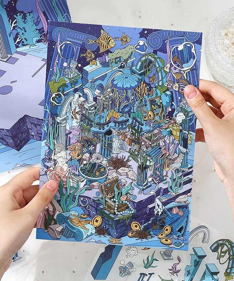 Lost Realms DIY 3D Scene Stickers 2 Cute Miniature Scenes