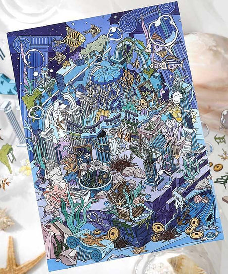 Lost Realms DIY 3D Scene Stickers 2 Cute Miniature Scenes