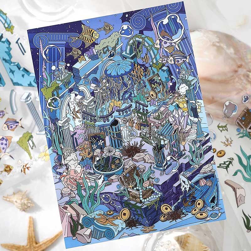 Lost Realms DIY 3D Scene Stickers 2 Cute Miniature Scenes