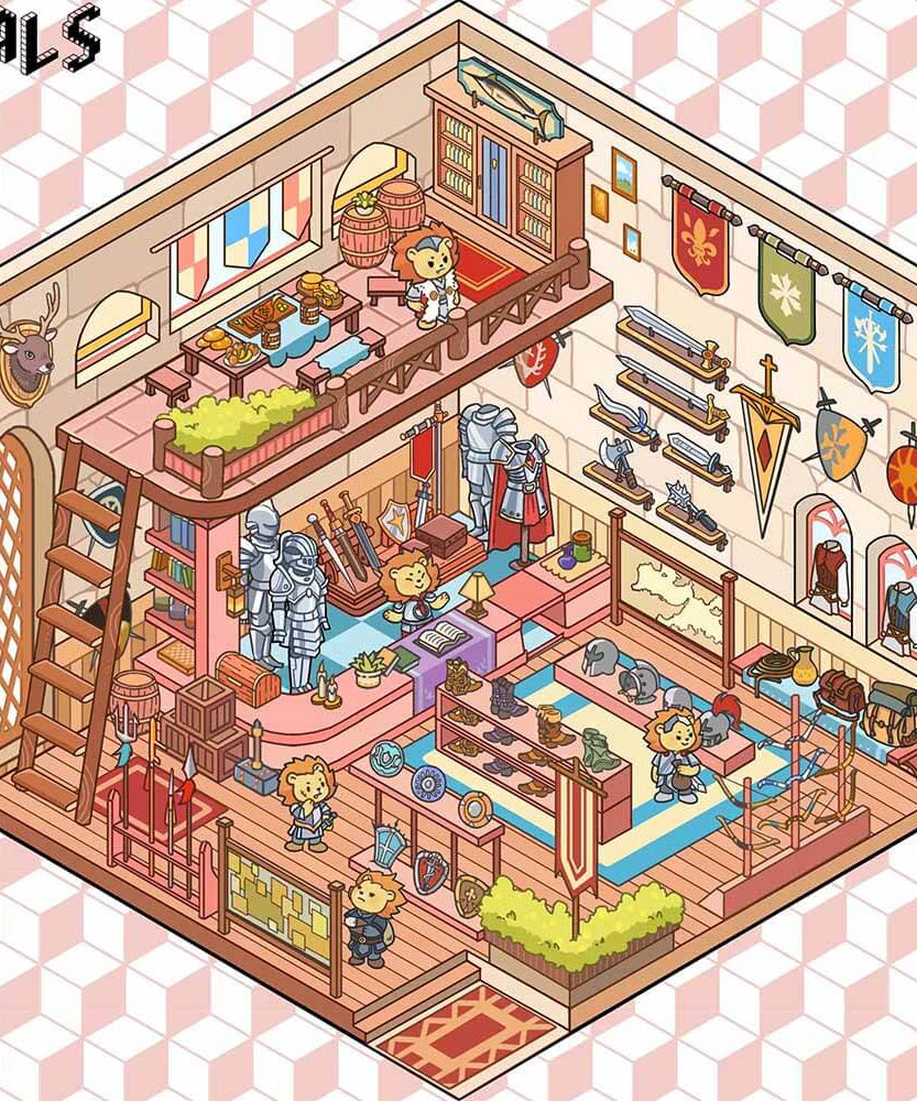 Fantasy Land DIY 3D Scene Stickers 4 Cute Miniature Scenes