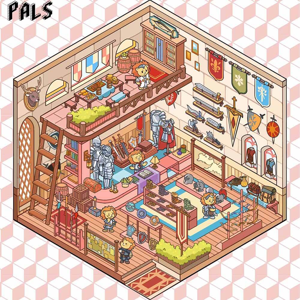 Fantasy Land DIY 3D Scene Stickers 4 Cute Miniature Scenes