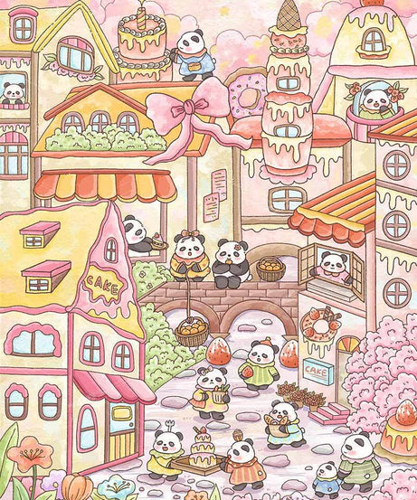 Mysterious Fantasy Life DIY 3D Scene Stickers 2 Cute Miniature Scenes