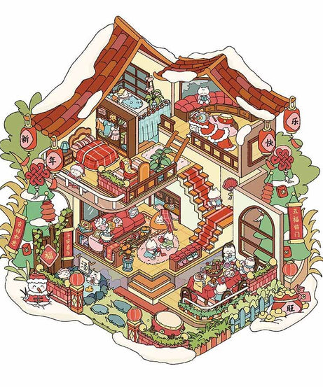 Magic Potion Shop DIY 3D Scene Stickers 4 Cute Miniature Scenes