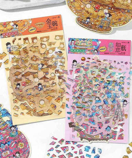 Oriental Keepsakes DIY 3D Scene Stickers 2 Cute Miniature Scenes