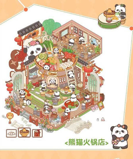 Delicious Restaurant DIY 3D Scene Stickers 4 Cute Miniature Scenes