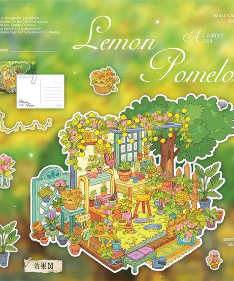 Poetic Earth DIY 3D Scene Stickers 4 Cute Miniature Scenes