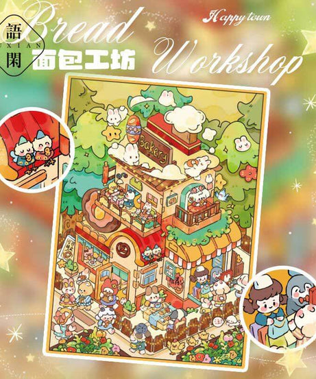 Proofing & Palm Trees DIY 3D Scene Stickers 2 Cute Miniature Scenes