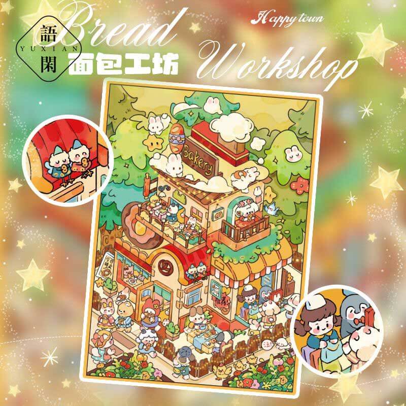 Proofing & Palm Trees DIY 3D Scene Stickers 2 Cute Miniature Scenes