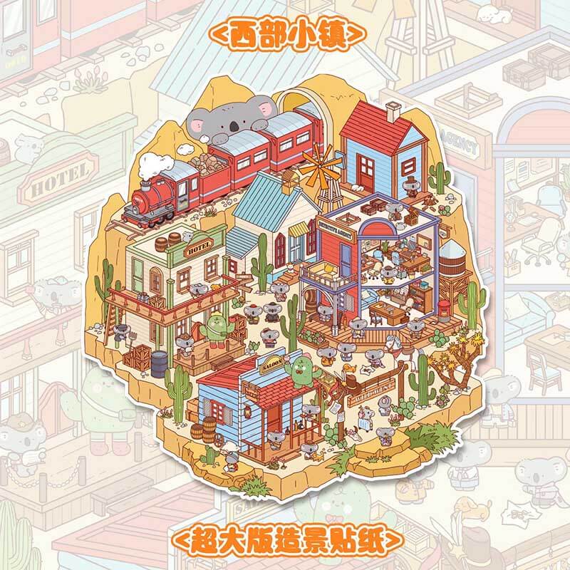 Rooted & Roaming DIY 3D Scene Stickers 3 Cute Miniature Scenes