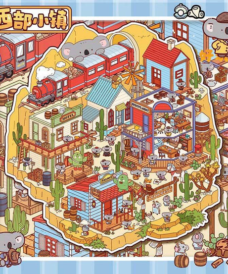 Rooted & Roaming DIY 3D Scene Stickers 3 Cute Miniature Scenes
