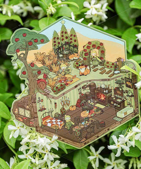 Rose Reverie DIY 3D Scene Stickers 4 Cute Miniature Scenes